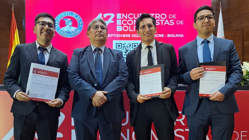 Egresado del  Magíster en Ciencias Económicas FAE Usach obtiene segundo lugar en el Encuentro de Economistas de Bolivia 2024