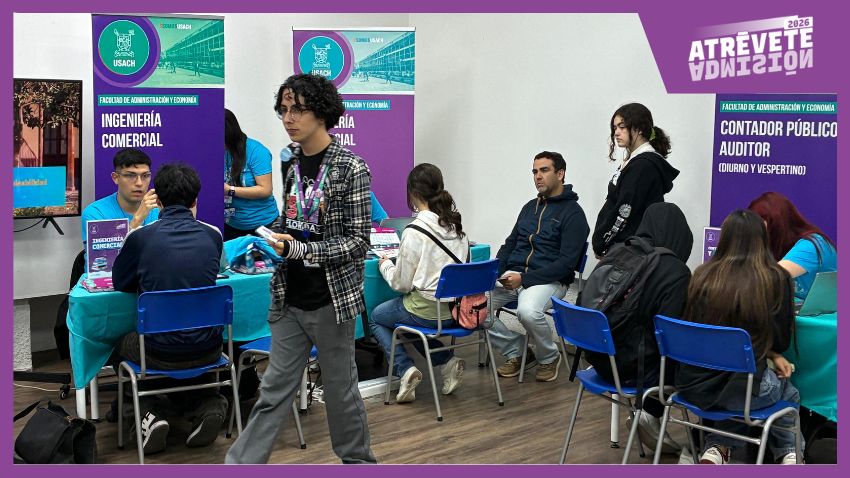 Orientación vocacional y cercanía marcan la participación de la FAE en la Feria del Postulante Usach