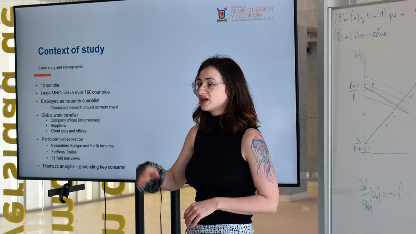 Seminario de Investigación FAE Usach exploró tácticas de “job crafting” para enfrentar peligros ocupacionales en movilidad internacional