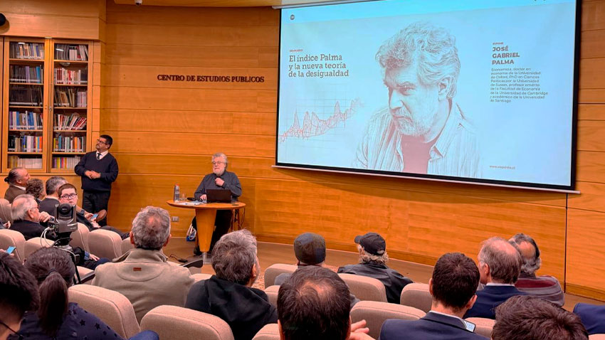 Dr. José Gabriel Palma encabezó seminario sobre el índice Palma y la nueva teoría de la desigualdad en Chile